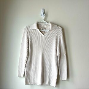 Vintage Braemar by Jeremy Scott Ribbed Knit Sweater – Size Medium 100% Cotton